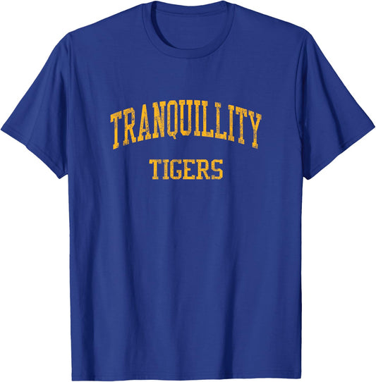 Tranquillity High School HS San Joaquin CA Vintage Sports T-Shirt - T-Shirt | Royal