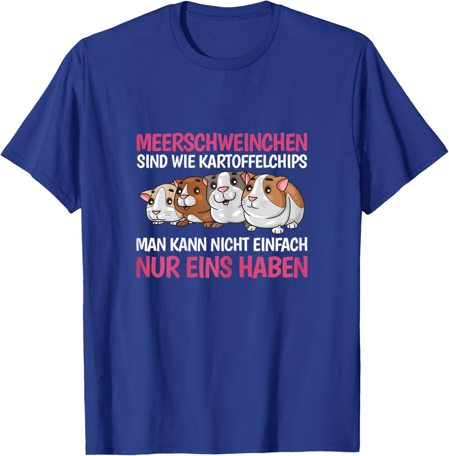 Women's with German Text "Guinea Pigs" T-Shirt - T-Shirt | Royal