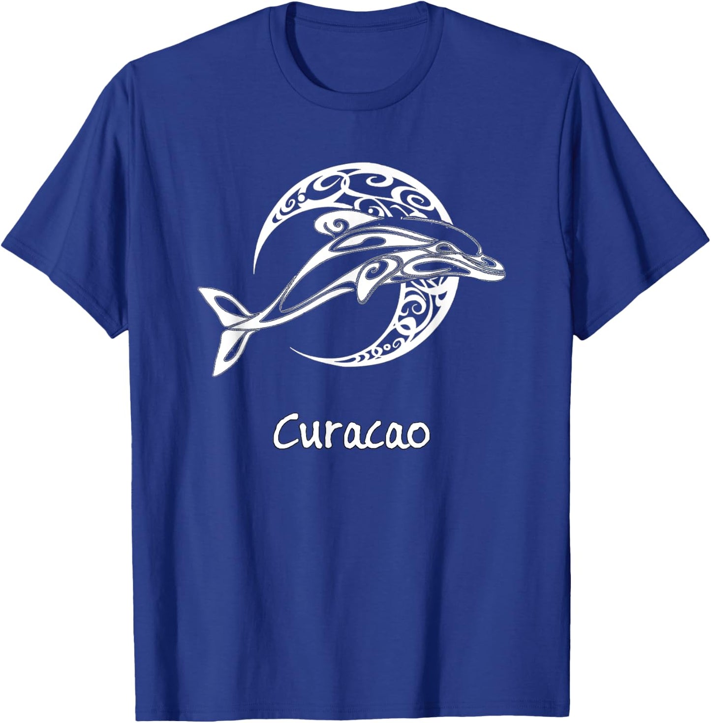 Curacao Tribal Dolphin Design Souvenir T-Shirt - T-Shirt | Royal