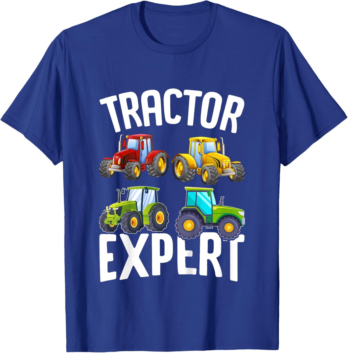 Kids Tractor Expert Funny Boys Tractors Toddler T-Shirt - T-Shirt | Royal