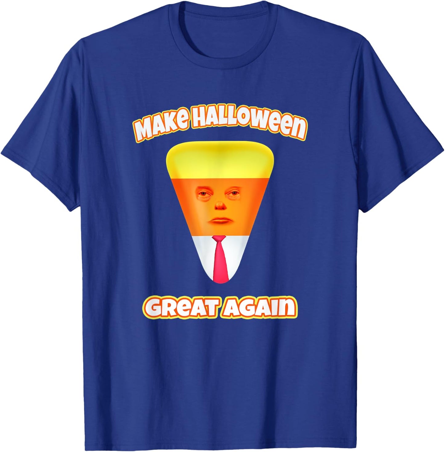 Funny Trump Halloween Costume Funny Candy Corn Halloween T-Shirt - T-Shirt | Royal
