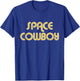 SPACE COWBOY Vintage Large Print Retro Distressed T-Shirt - T-Shirt | Royal