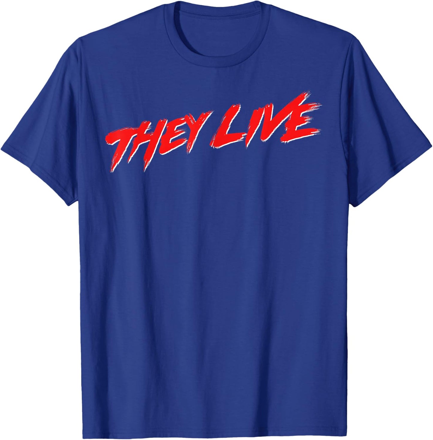 They Live Simple Title Logo T-Shirt - T-Shirt | Royal