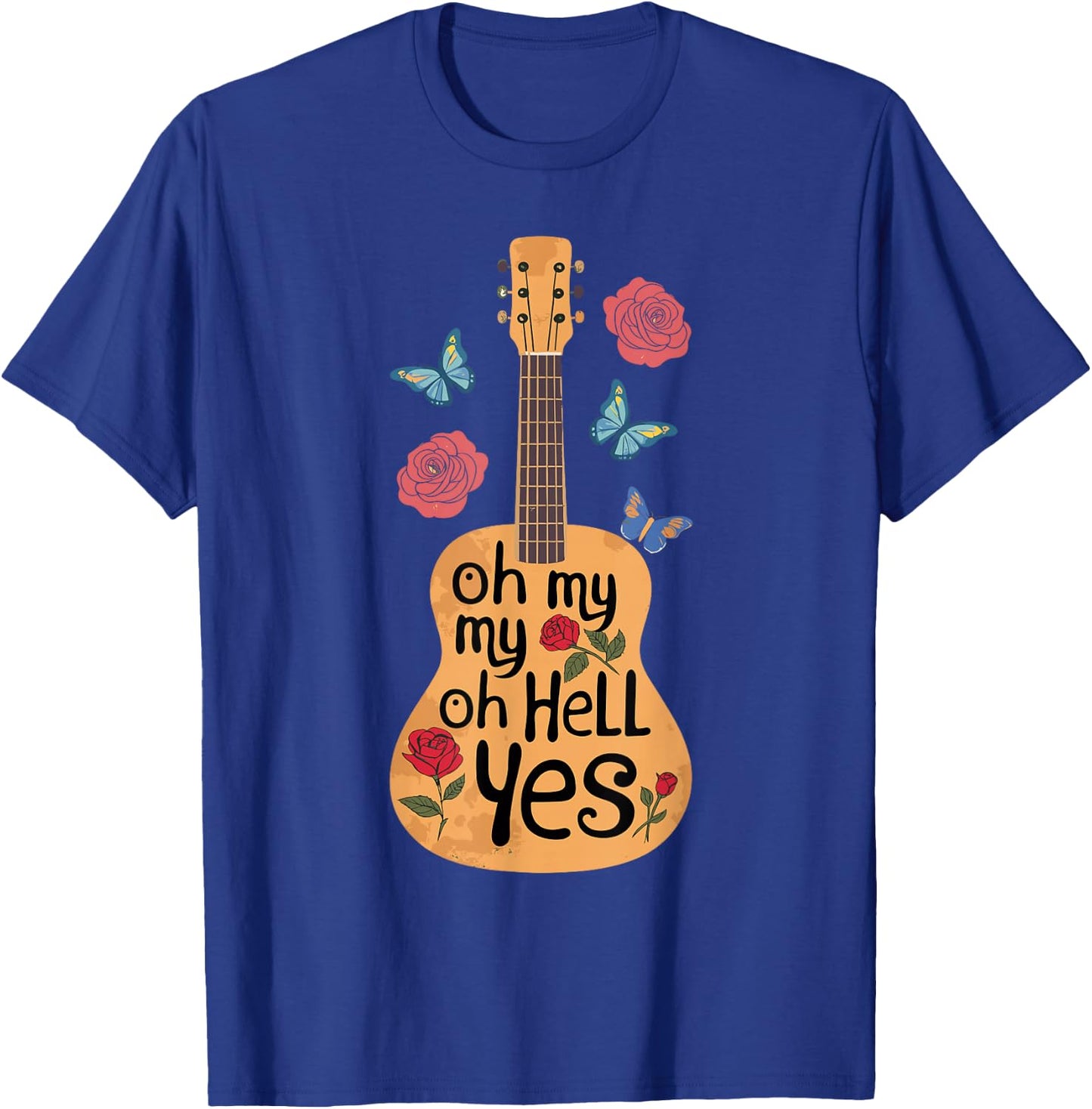 !RALUPOP OH MY MY OH HELL YES | Music , Small, Blue T-Shirt - T-Shirt | Royal