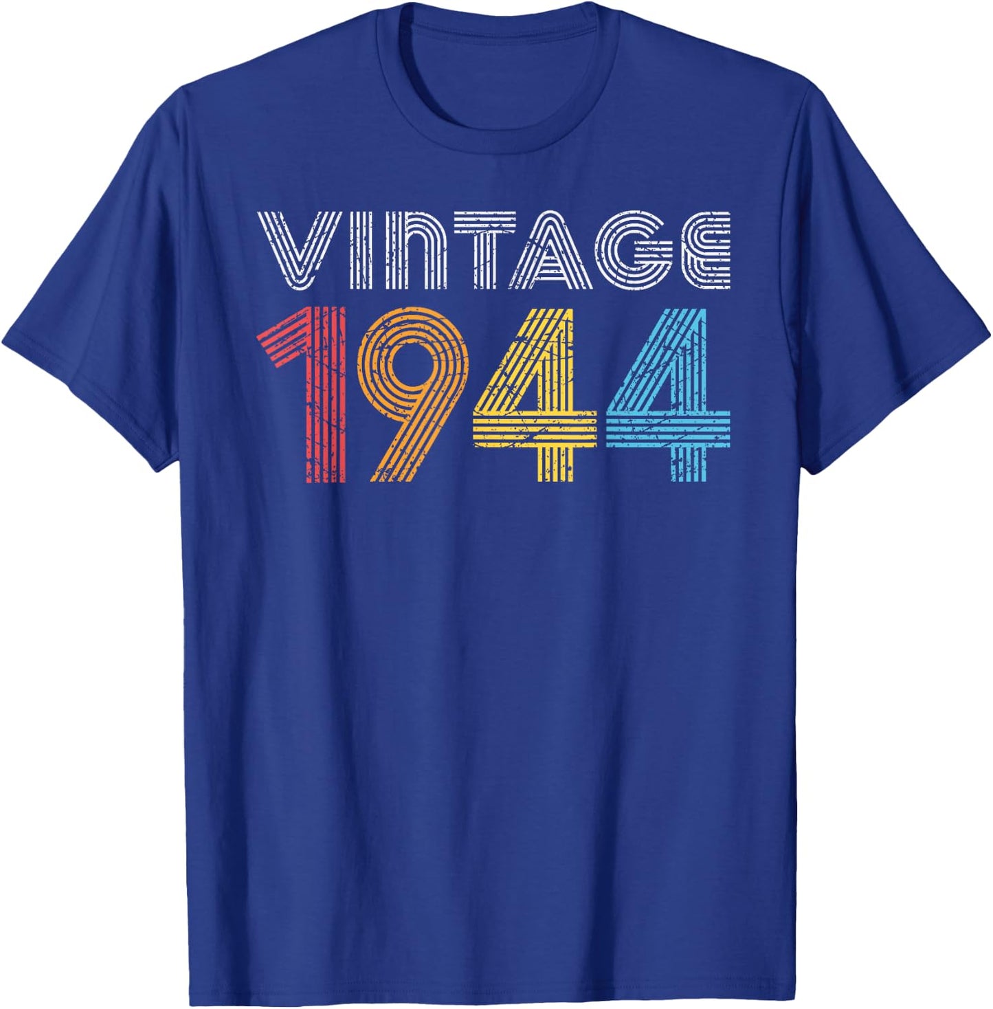 1944. Vintage 1944 Gift Women Made Born in 1944 T-Shirt - T-Shirt | Royal