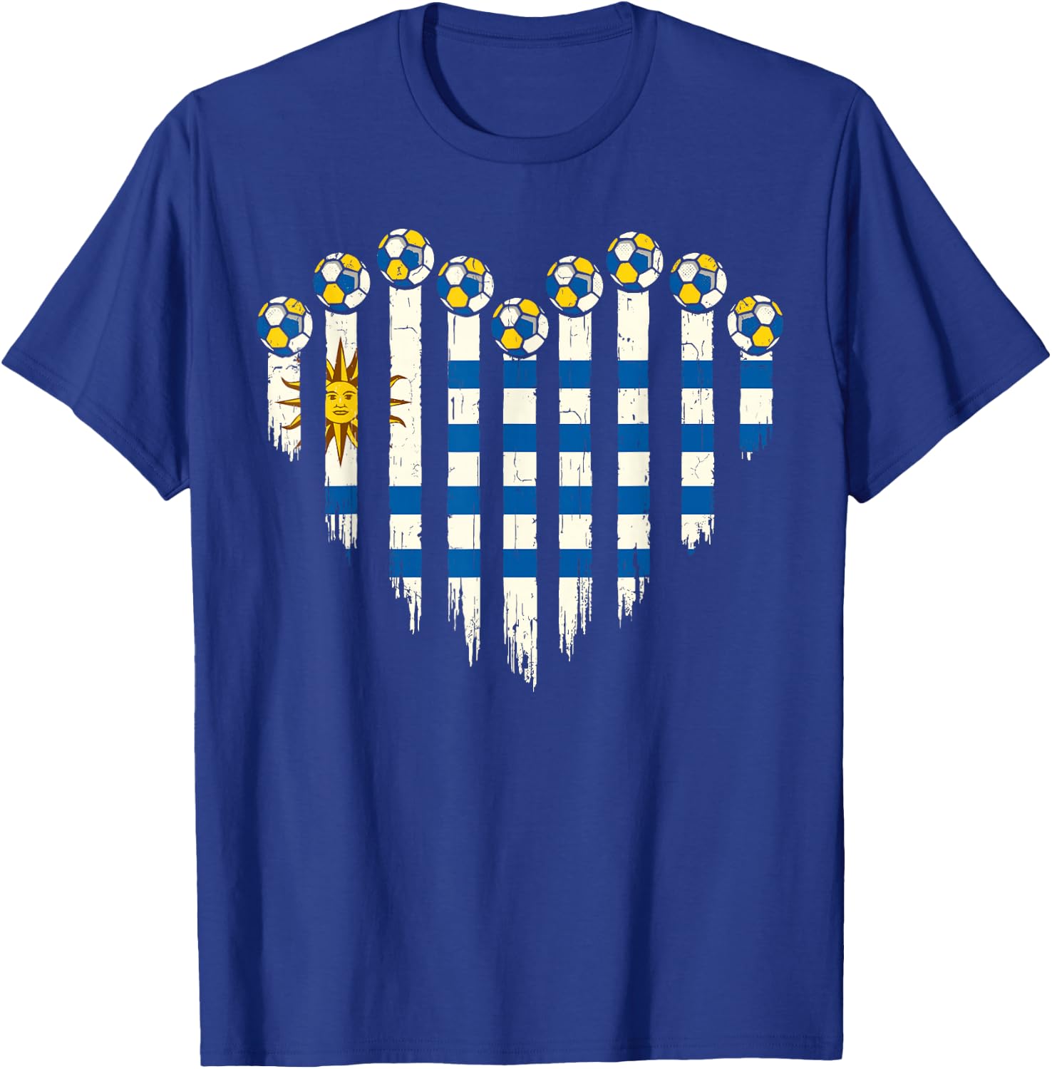 Uruguayn Flag Novelty Uruguay T-Shirt - T-Shirt | Royal