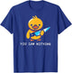 You Saw Nothing – Funny Knife Murder Duck Graphic T-Shirt - T-Shirt | Royal