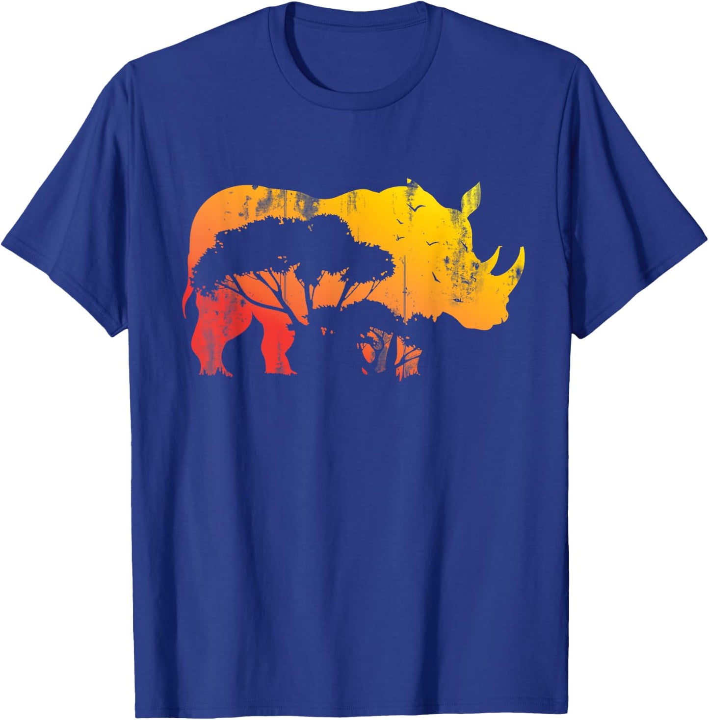 African Safari Animal Rhino T-Shirt - T-Shirt | Royal