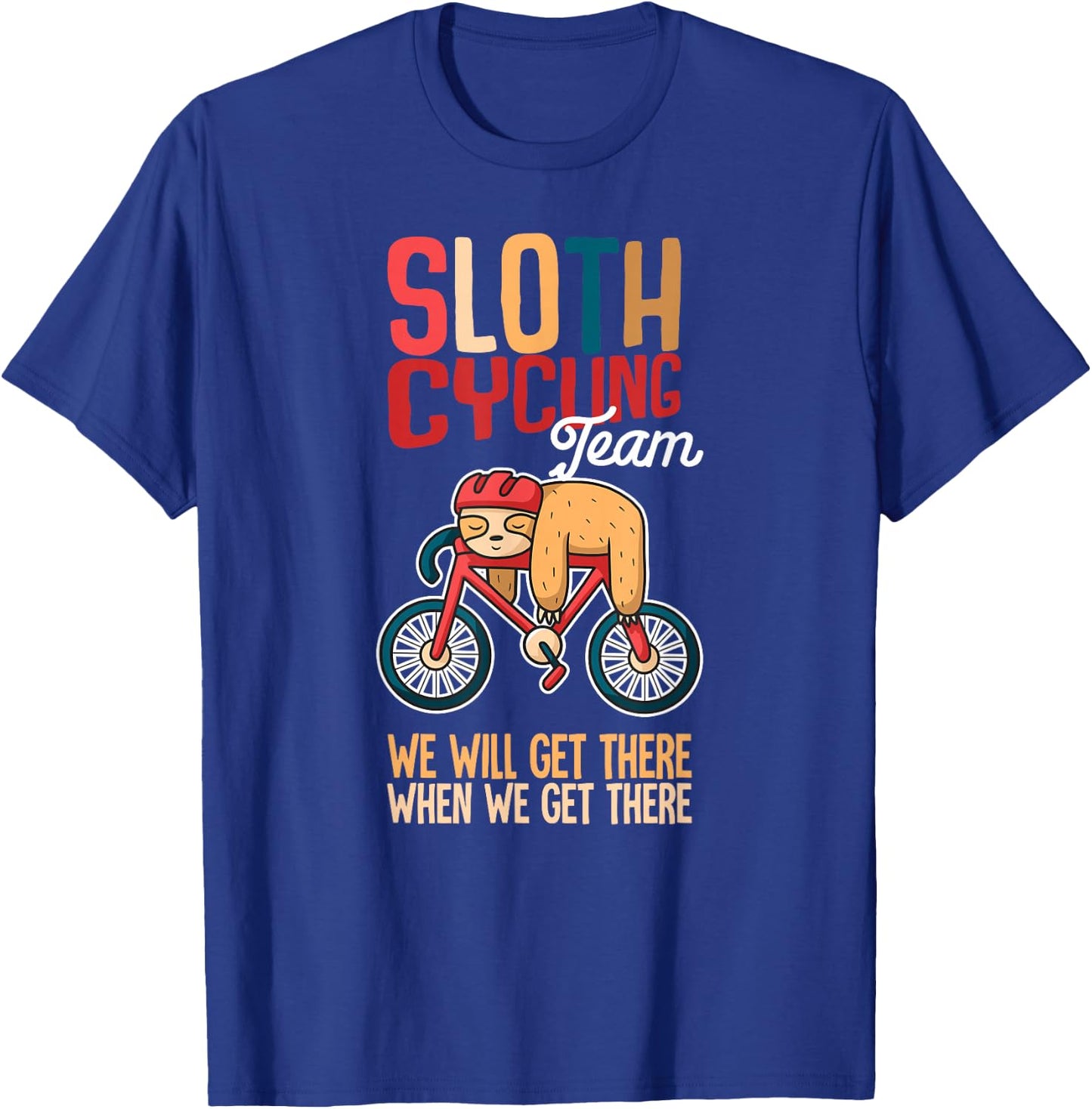 Sloth Cycling Team T-Shirt - T-Shirt | Royal