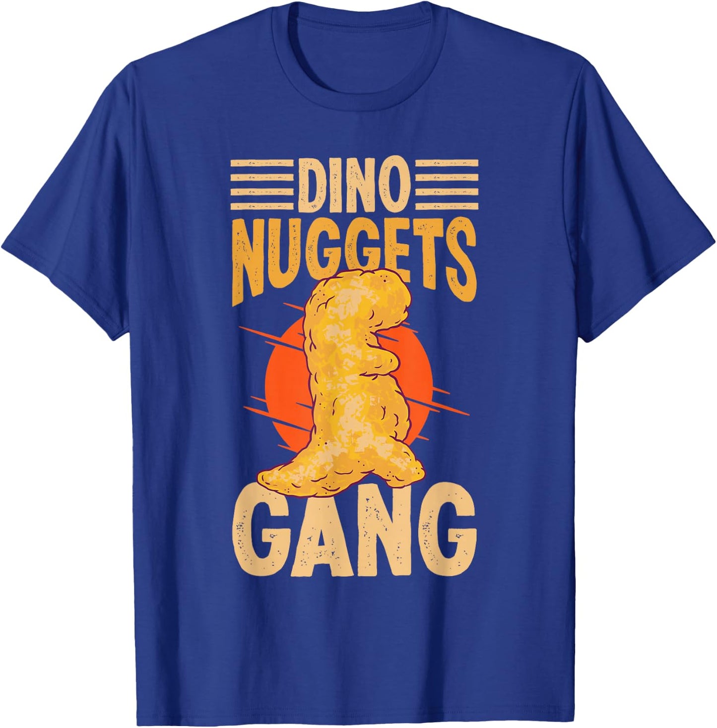Dino Nugget Cushion Dino Gang Dino Chicken Nugget Lovers , black T-Shirt - T-Shirt | Royal