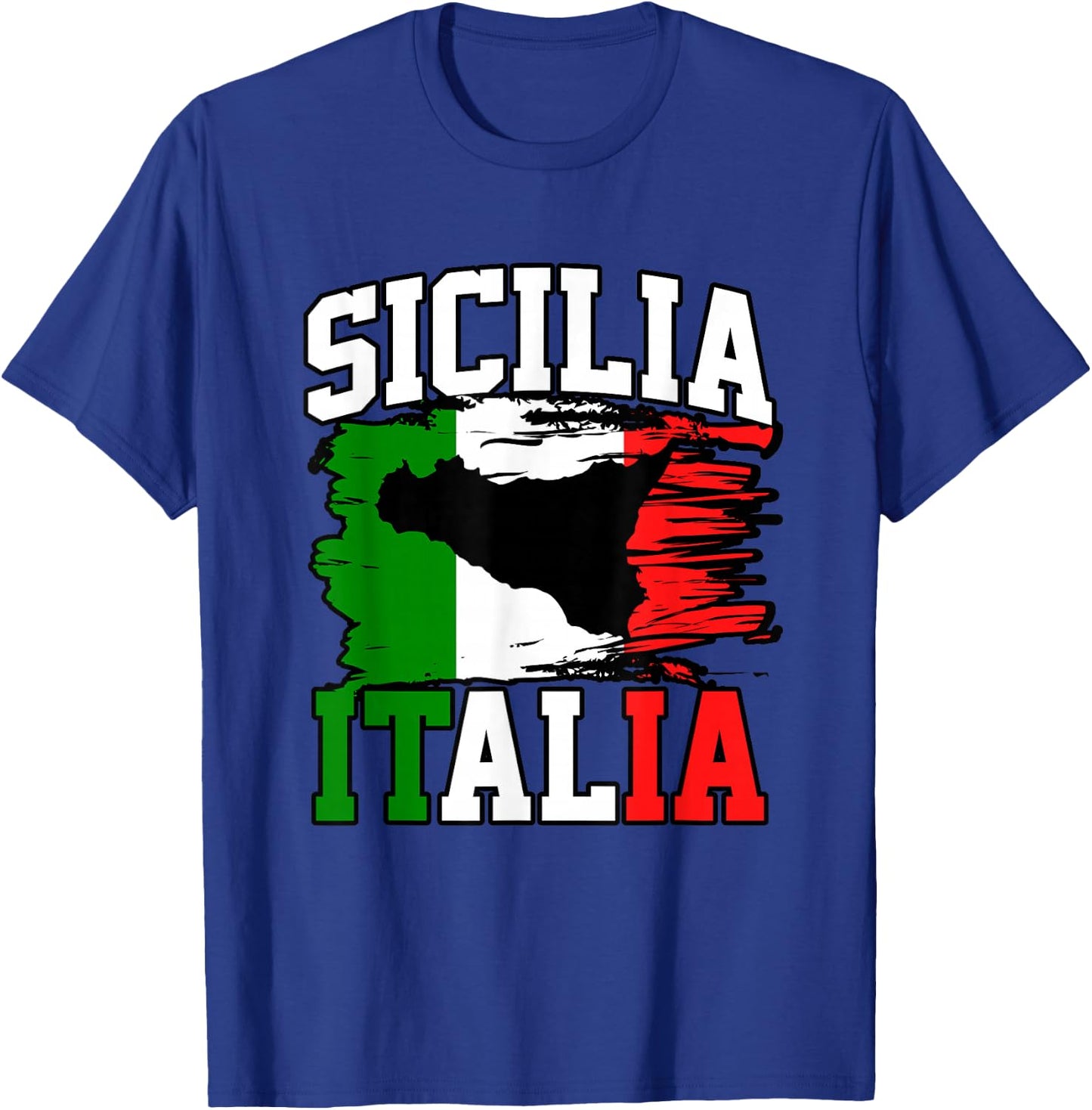 Sizilien Italien Italien Flagge Italien Sizilien Herren Damen T-Shirt - T-Shirt | Royal