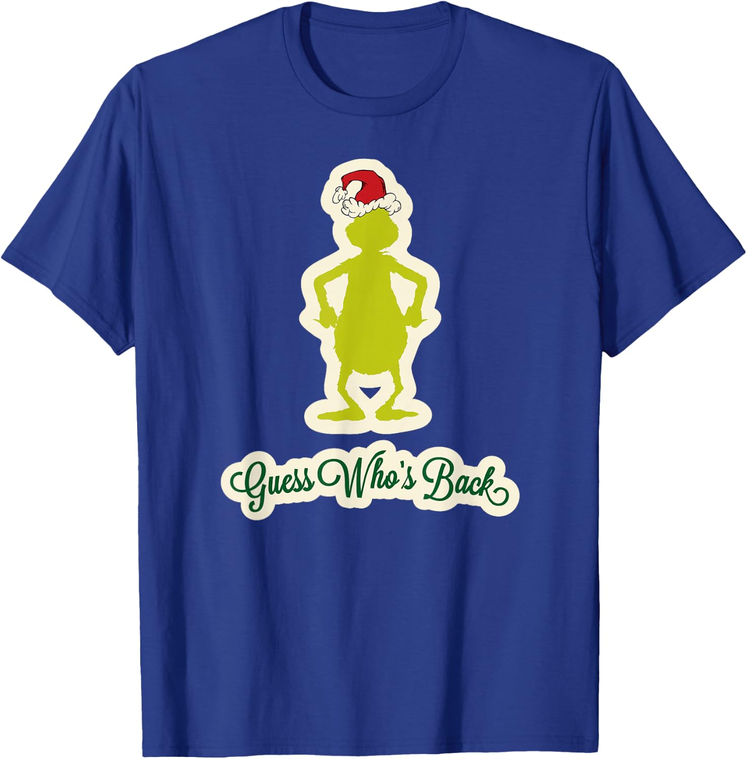 Dr. Seuss Grinch Guess Who's Back T-Shirt - T-Shirt | Royal