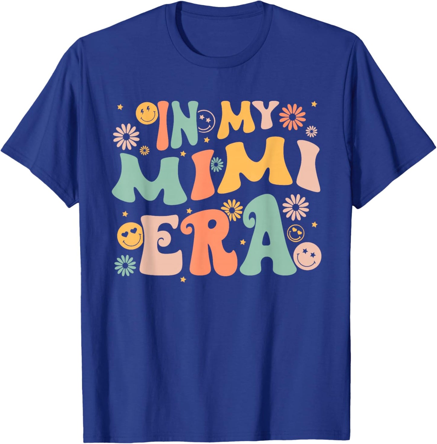 In My Mimi Era Groovy Retro Cool for Grandma Mother's Day T-Shirt - T-Shirt | Royal