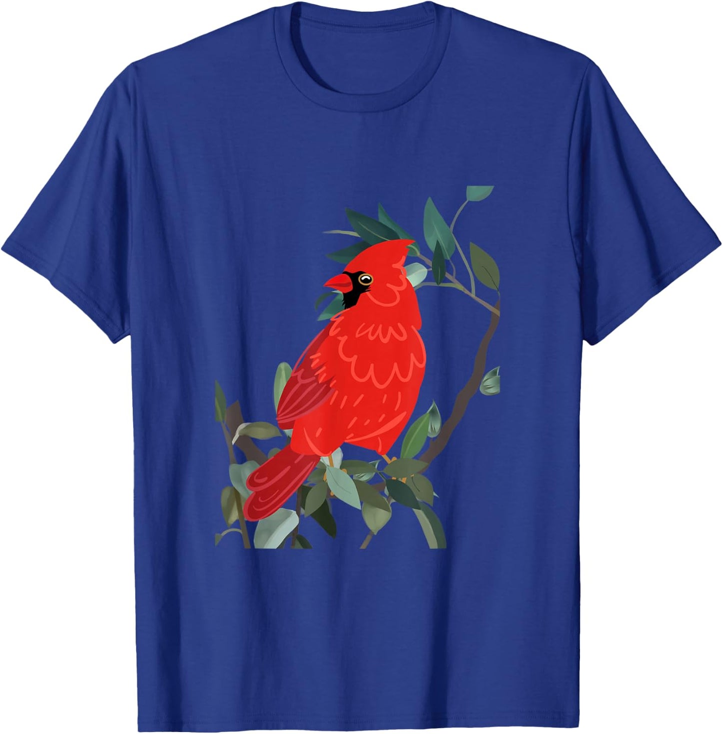 Northern cardinal, Red bird on tree branch T-Shirt - T-Shirt | Royal