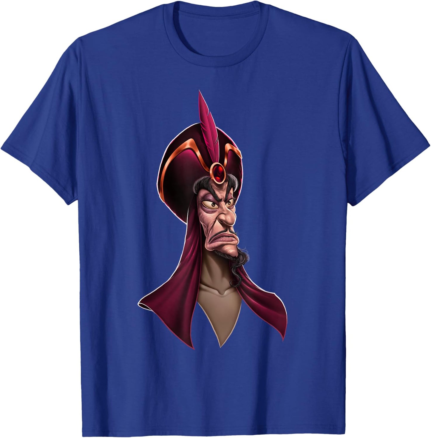 Disney Aladdin Jafar Up Close Portrait Graphic , Black, S T-Shirt - T-Shirt | Royal