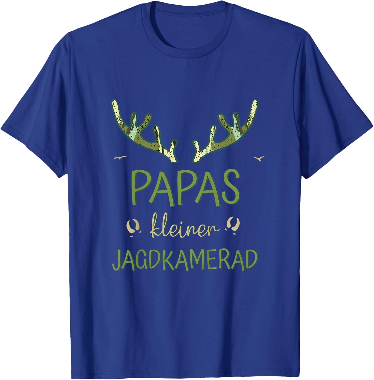 Children's with German Text Hunter Son - Papas Little Hunting Comad T-Shirt - T-Shirt | Royal
