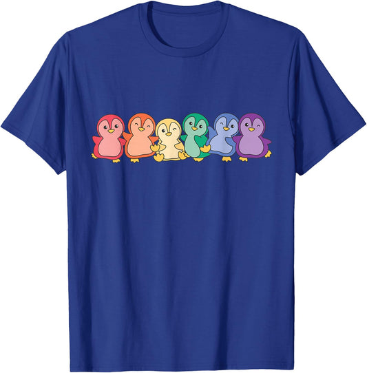 Rainbow Flag Pride Month Lgbtq Rainbow Penguin T-Shirt - T-Shirt | Royal