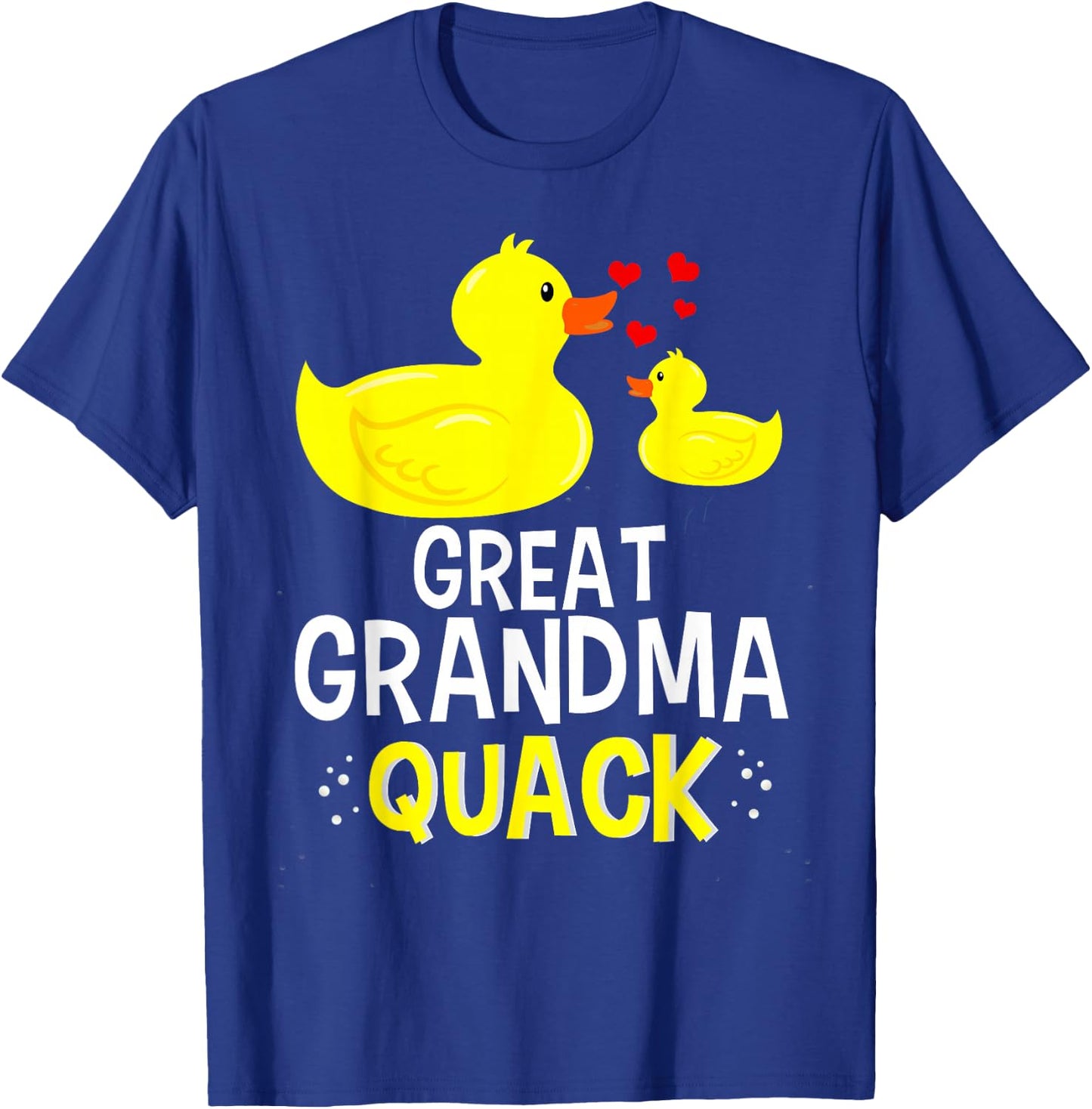 Great Grandma Quack Yellow Duck Baby Shower For Grandma T-Shirt - T-Shirt | Royal