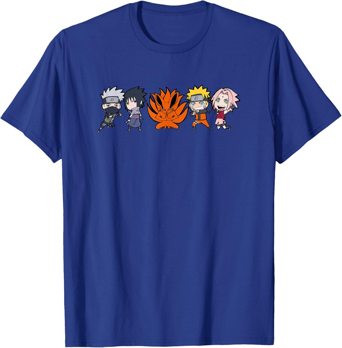 Naruto Shippuden 5 Chibi Group Anime T-Shirt - T-Shirt | Royal