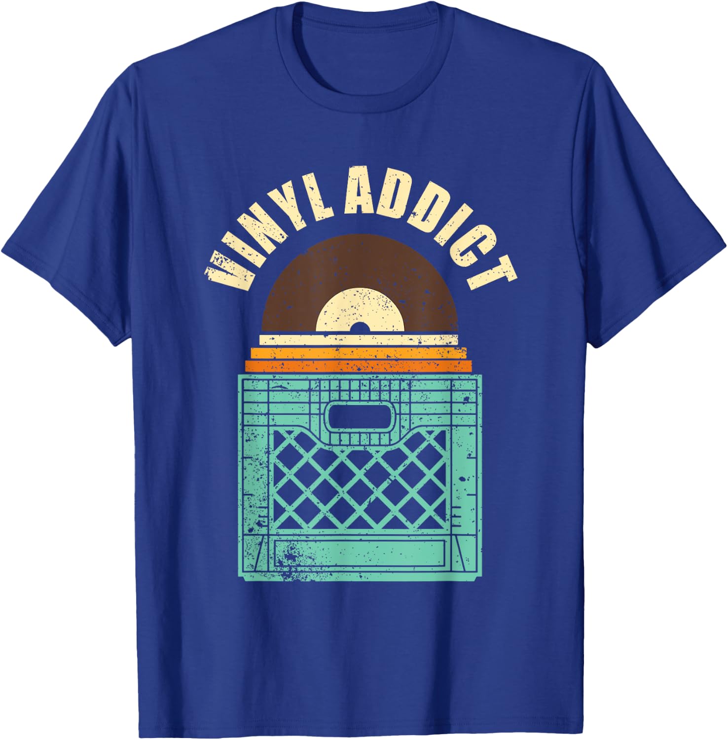 Cute Record Art Women Spindle Music Vinyl Lovers T-Shirt - T-Shirt | Royal