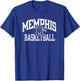 Memphis Tigers Basketball Arch Royal Officially Licensed T-Shirt - T-Shirt | Royal