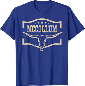 Vintage McCoIIum Personalized, McCoIIum Family Pride T-Shirt - T-Shirt | Royal