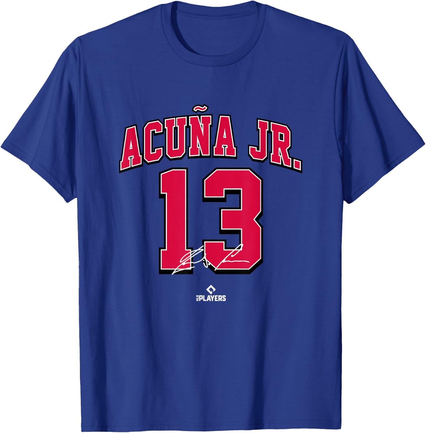 Ronald Acuna Jr Atlanta Georgia Baseball Player MLBPA T-Shirt - T-Shirt | Royal