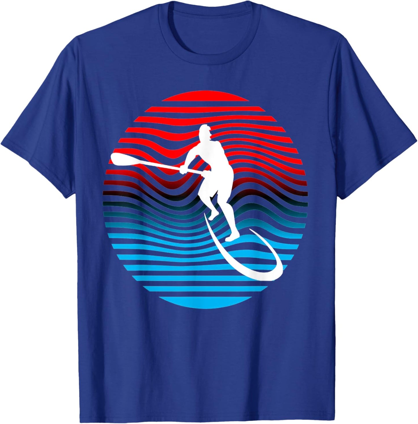 SUP Stand Up Paddle Boarding Surf Board Surfing T-Shirt - T-Shirt | Royal