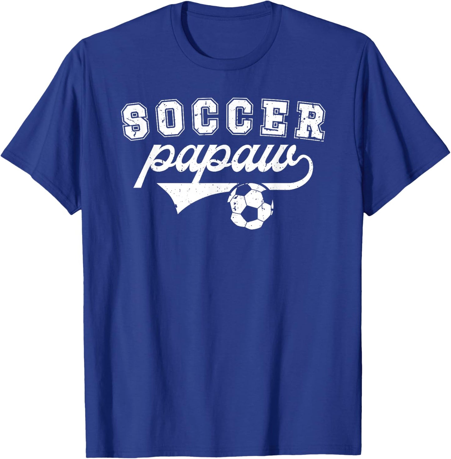 Soccer Papaw Grandpa Papaw Of A Soccer Player Papaw T-Shirt - T-Shirt | Royal