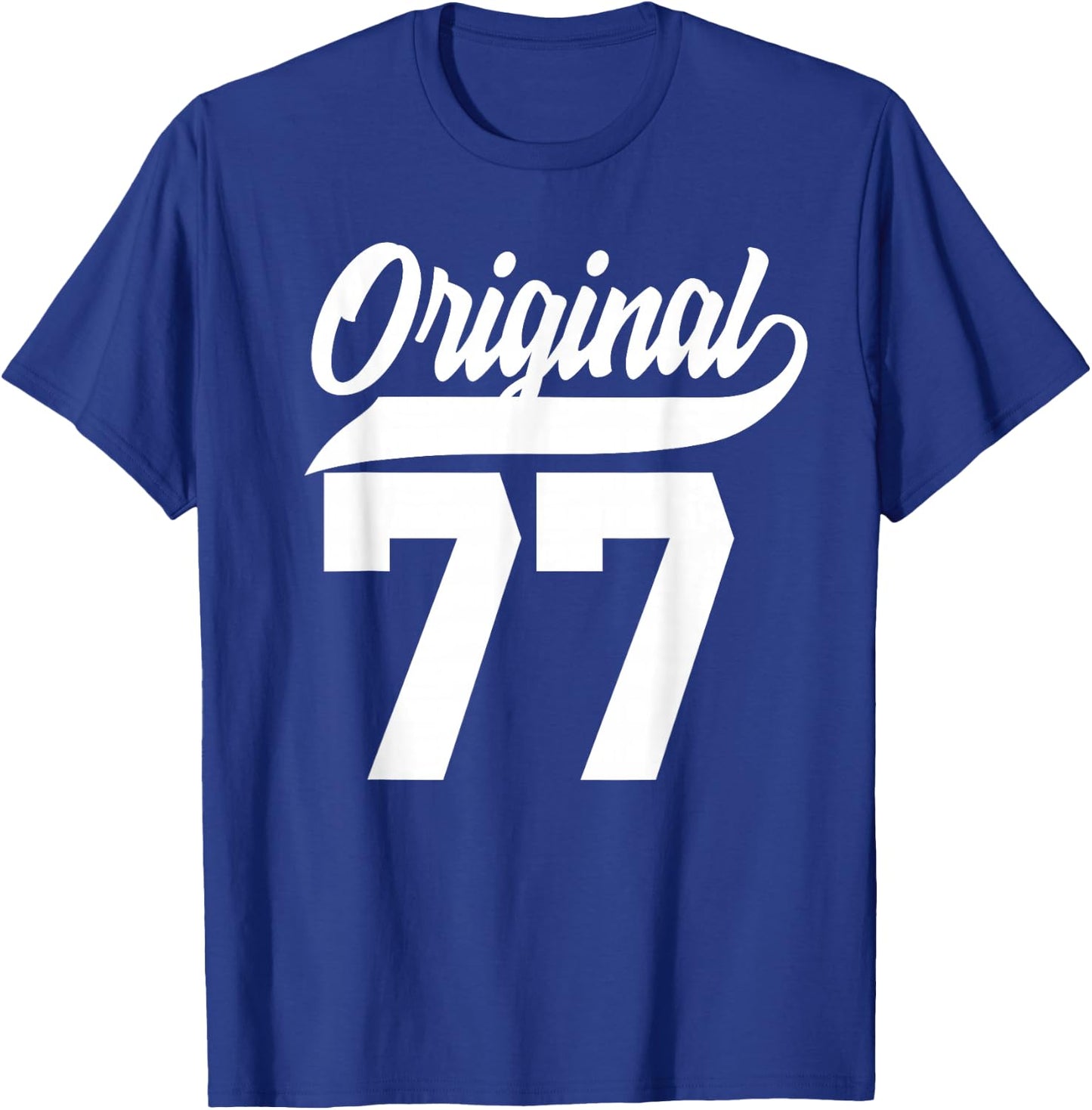 48th Birthday Gift Man Woman Original Vintage Born 1977 T-Shirt - T-Shirt | Royal