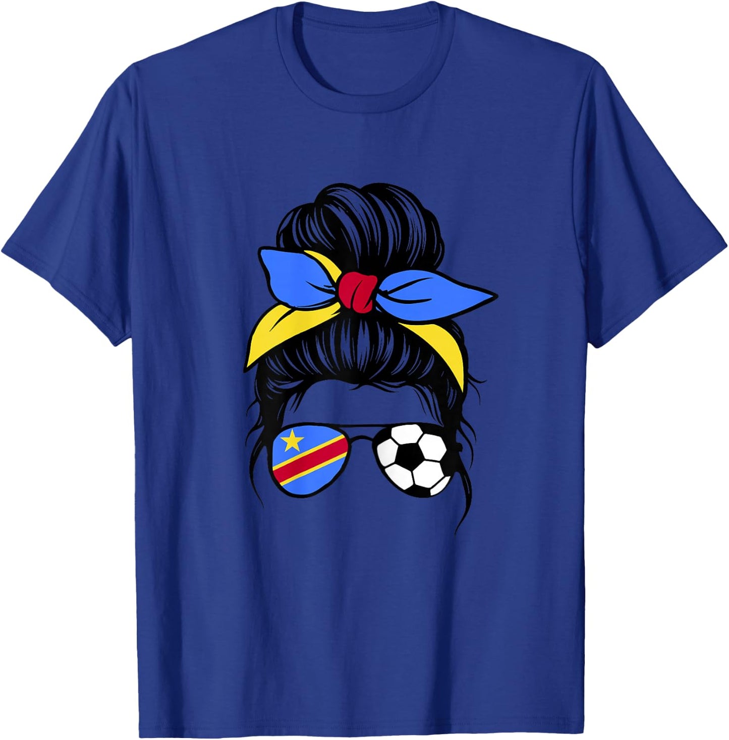 Drapeau Congolais Femme Supporters RD du Congo Fiers T-Shirt - T-Shirt | Royal
