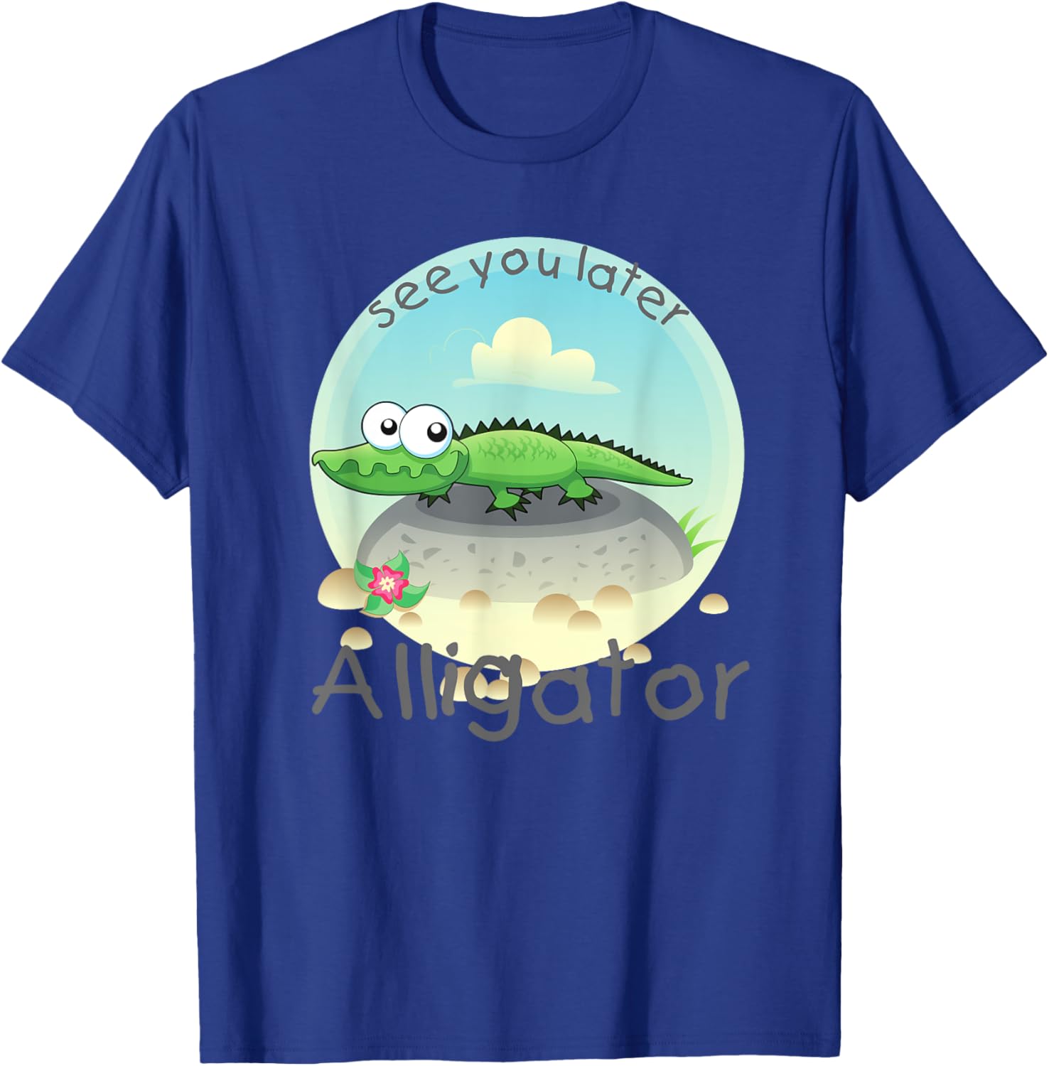 Florida Alligator see you later Crocodile Gator kids T-Shirt - T-Shirt | Royal