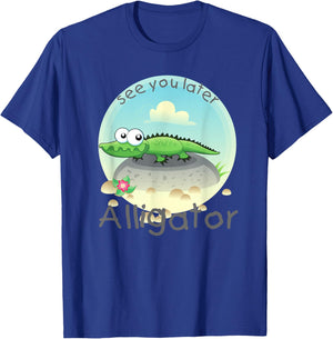 Florida Alligator see you later Crocodile Gator kids T-Shirt - T-Shirt | Royal