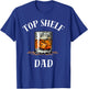 Top Shelf Dad Whiskey Glass Funny Whisky Lover T-Shirt - T-Shirt | Royal