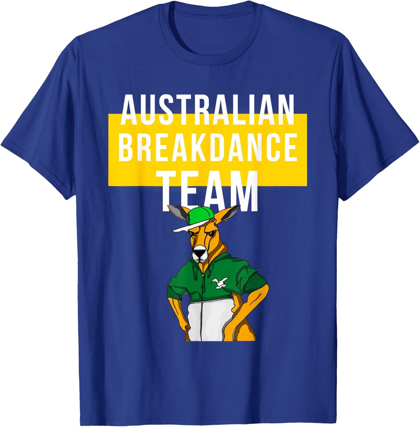 Australian Breakdance Team Costume, Funny Parody, kangaroo T-Shirt - T-Shirt | Royal