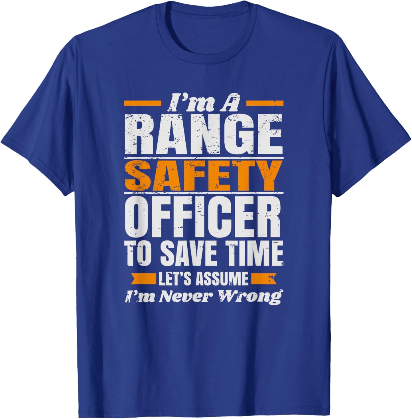Funny Range Safety Officer RSO Shooting Guard T-Shirt - T-Shirt | Royal