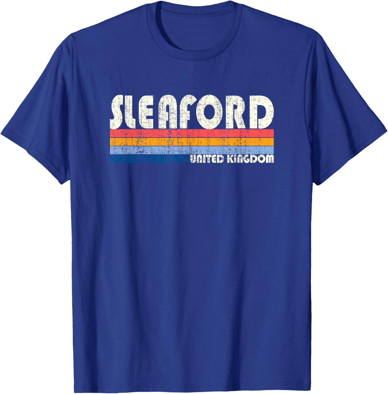 Retro Style 70s 80s Sleaford, UK T-Shirt - T-Shirt | Royal