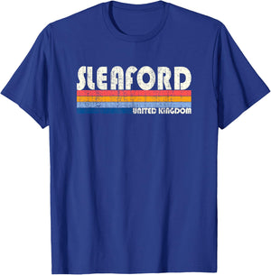 Retro Style 70s 80s Sleaford, UK T-Shirt - T-Shirt | Royal