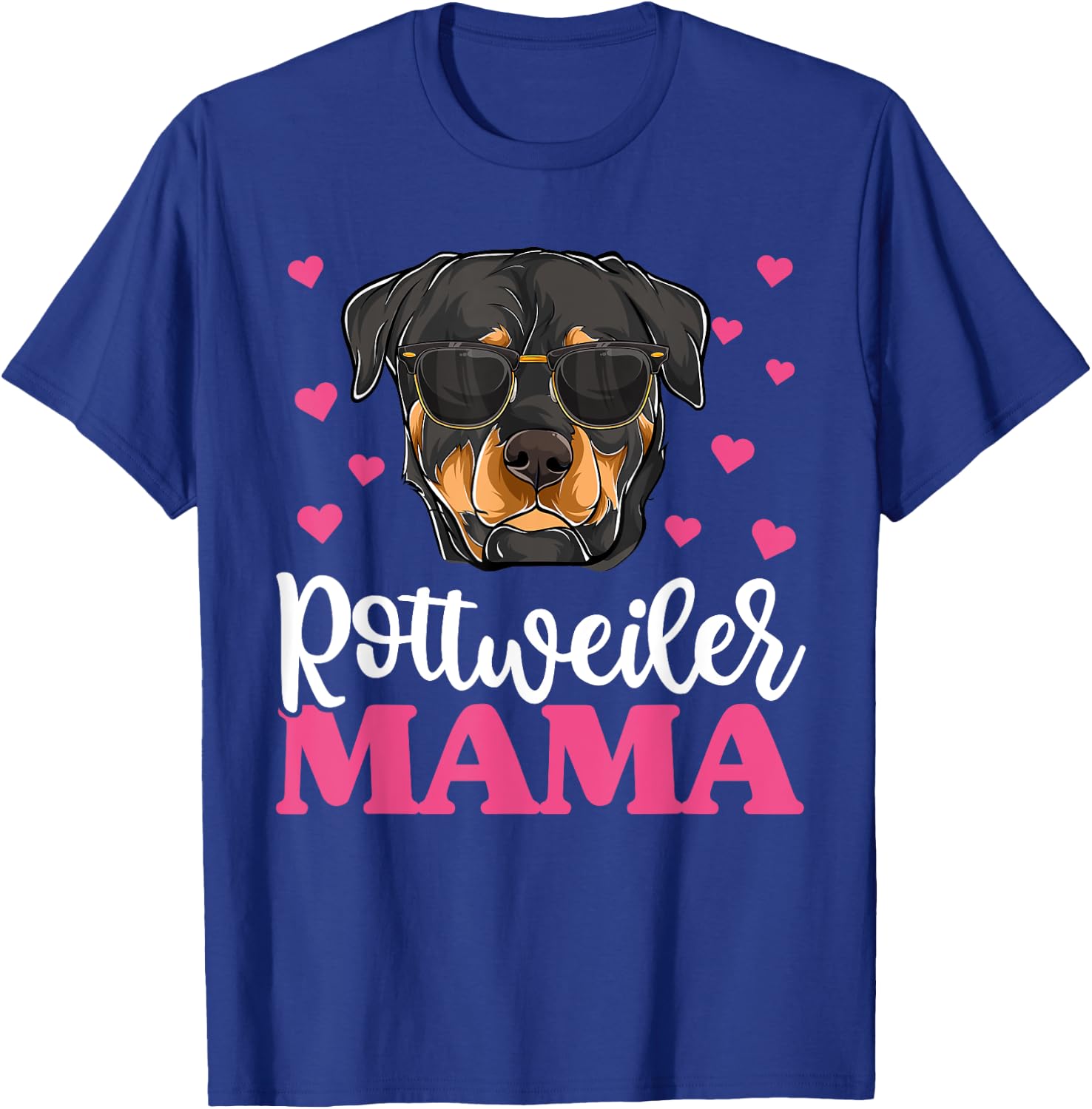 Cute Rottie Rottweiler Mama Shirt, Mothers Day Dog Mom Women T-Shirt - T-Shirt | Royal