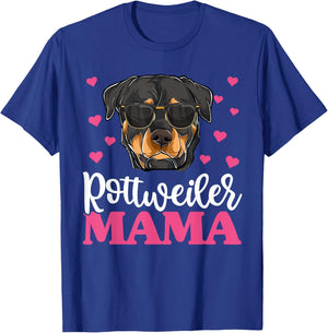 Cute Rottie Rottweiler Mama Shirt, Mothers Day Dog Mom Women T-Shirt - T-Shirt | Royal