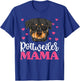 Cute Rottie Rottweiler Mama Shirt, Mothers Day Dog Mom Women T-Shirt - T-Shirt | Royal