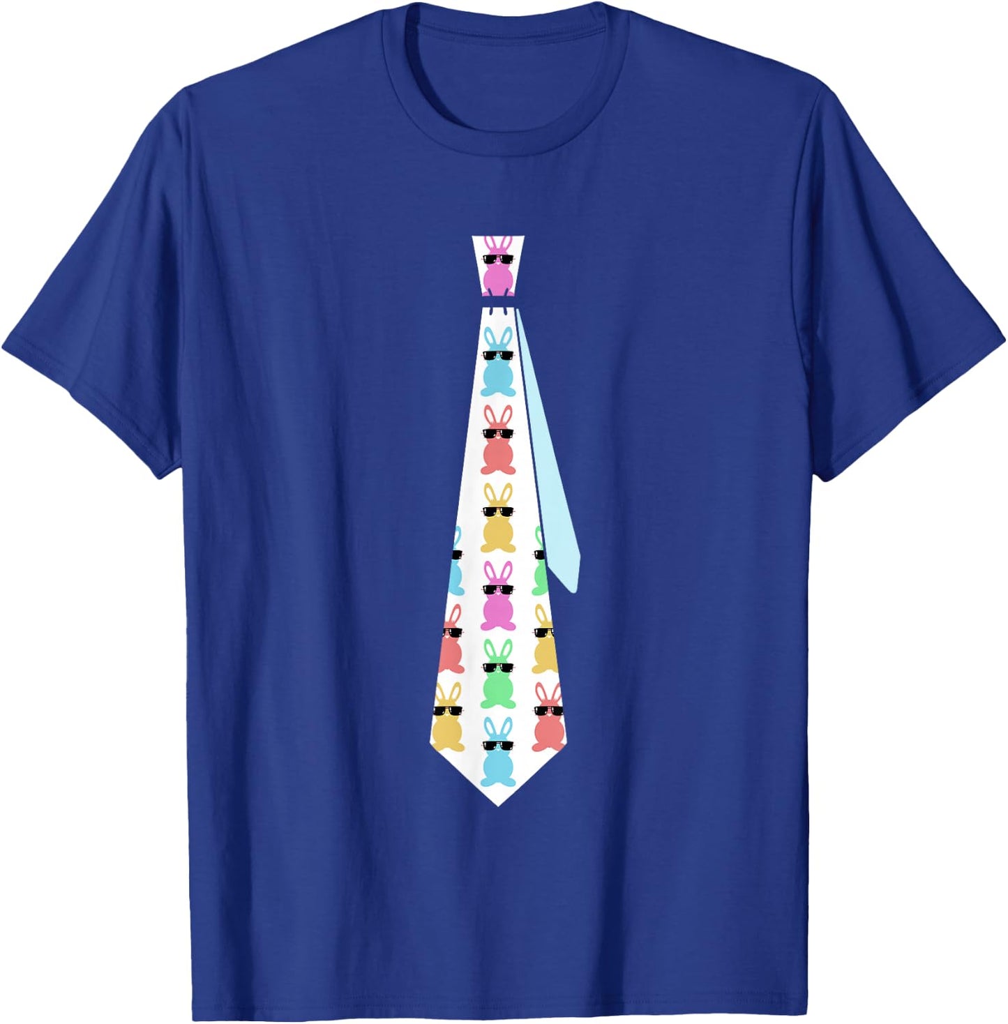 Easter Bunny Tie Funny Graphic for Boys Toddlers Men T-Shirt - T-Shirt | Royal