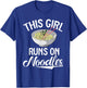 This Girl runs on Noodles T-Shirt - T-Shirt | Royal