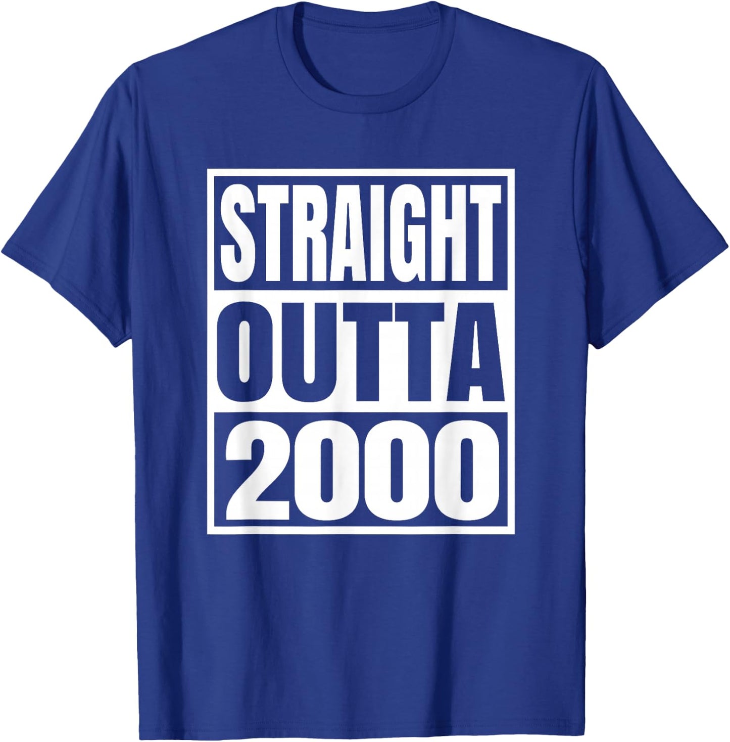 Vintage 2000 T Shirts Retro Funny 2000 Birthday T-Shirt - T-Shirt | Royal