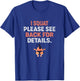 I Squat Please See Back For Details Funny Workout T-Shirt - T-Shirt | Royal