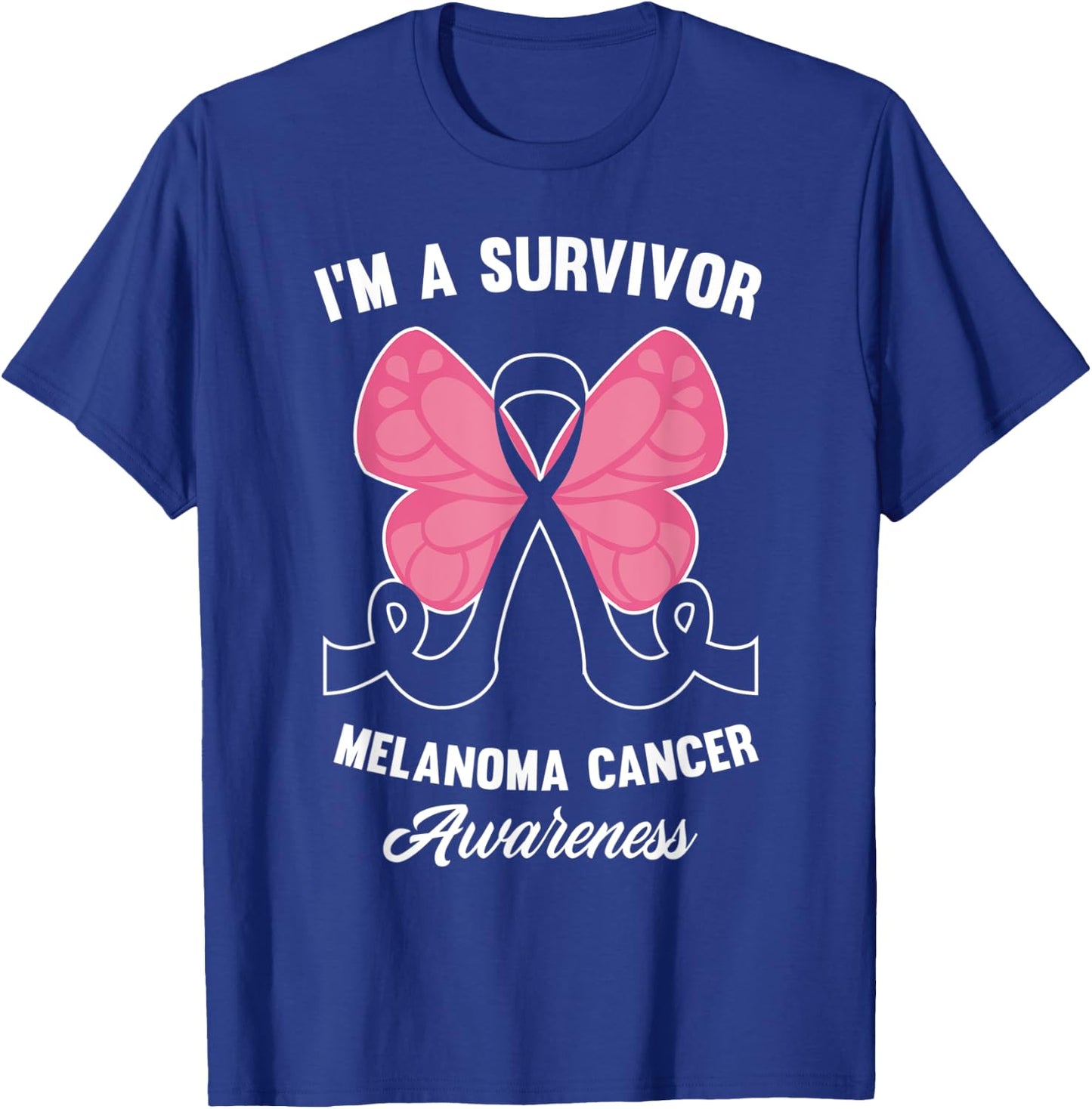 Melanoma Cancer Survivor Skin Cancer Melanoma Awareness T-Shirt - T-Shirt | Royal