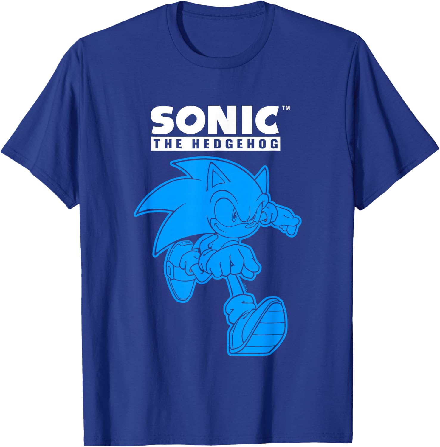 Sonic The Hedgehog Blue Shade Epic Run Portrait T-Shirt - T-Shirt | Royal