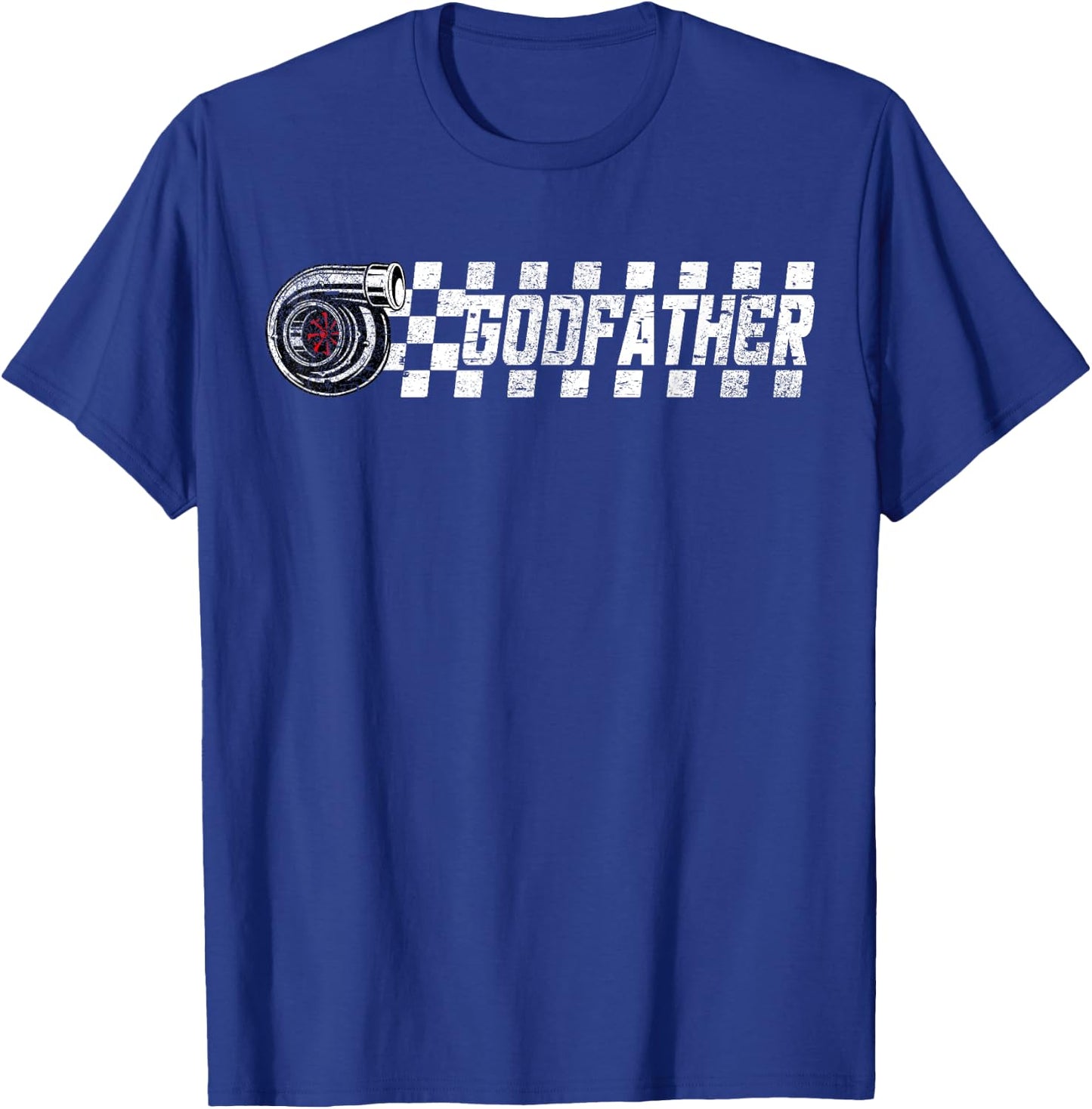 Birthday Party Matching Family Pit Crew Race Car Godfather T-Shirt - T-Shirt | Royal