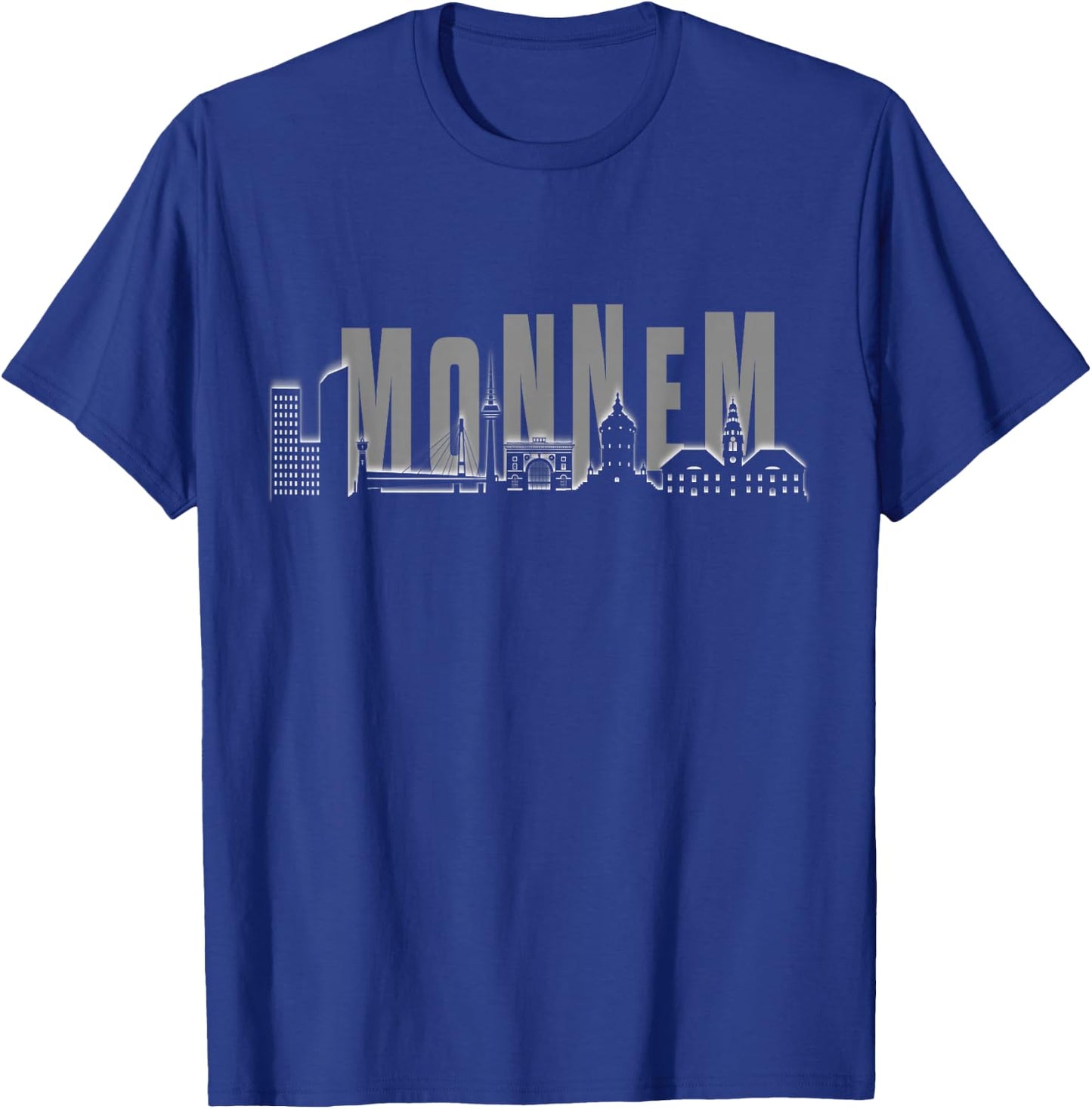 Mannheim Monnem Skyline , black, S T-Shirt - T-Shirt | Royal