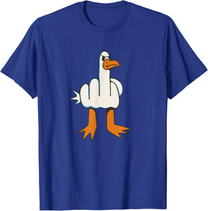 Finger of Honor Animal Seagull , Black, S T-Shirt - T-Shirt | Royal